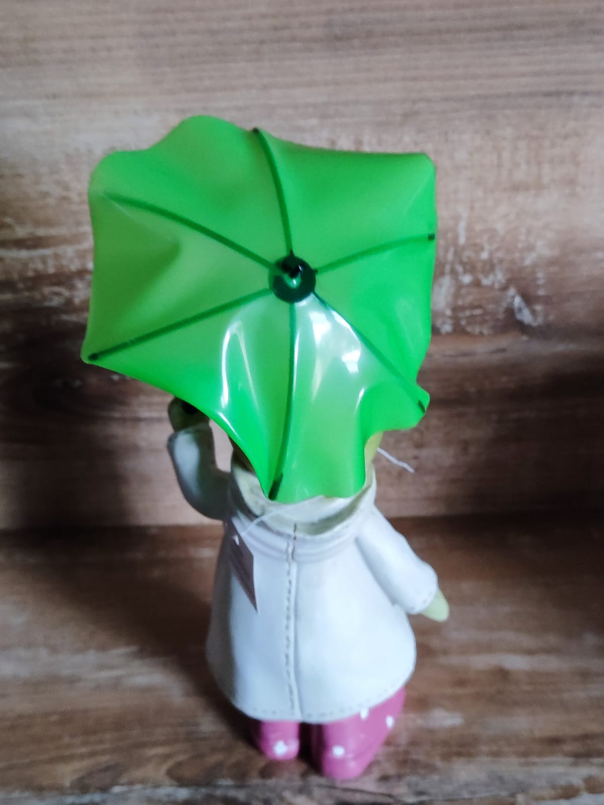 Deko-Frosch Gerda mit Regenschirm/ Polyresin/ Mantel/