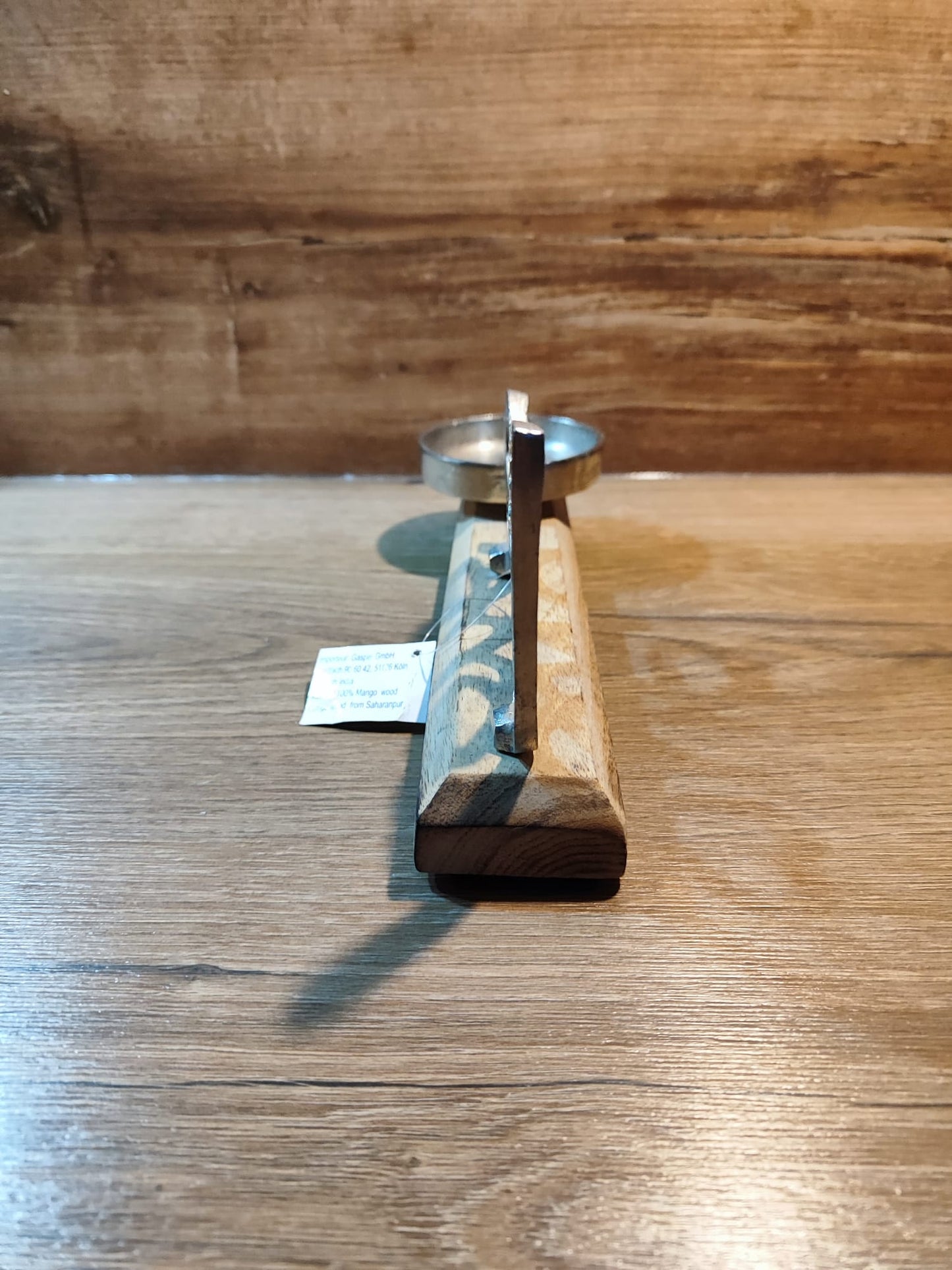 Love-Aufsteller mit Kerzenhalter/Mangoholz/Alu/ Valentinstag , perfektesGeschenk
