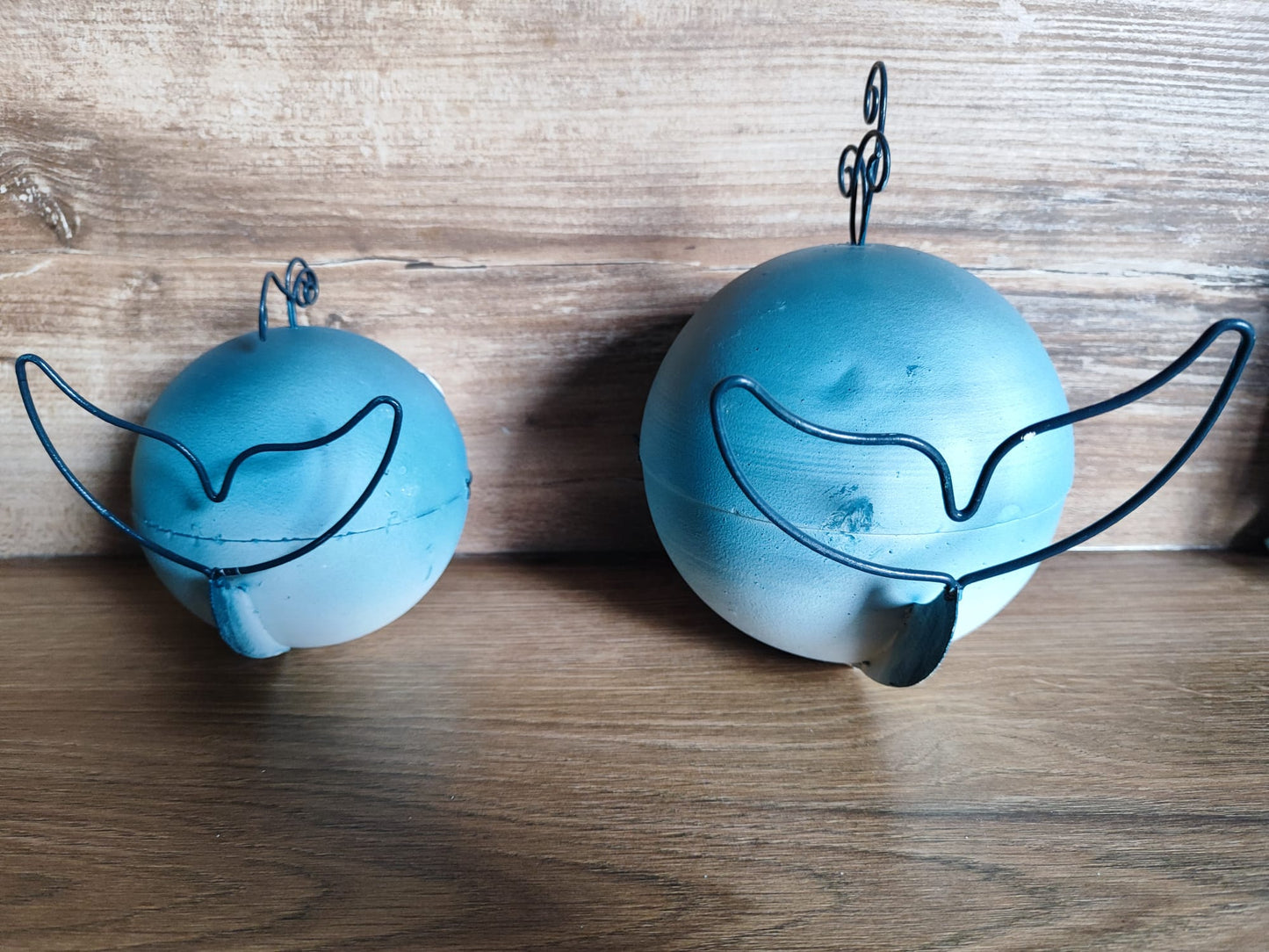 2er Set Metall Fische rund / tolles Design/ Maritim/ vielfältig einsetzbar