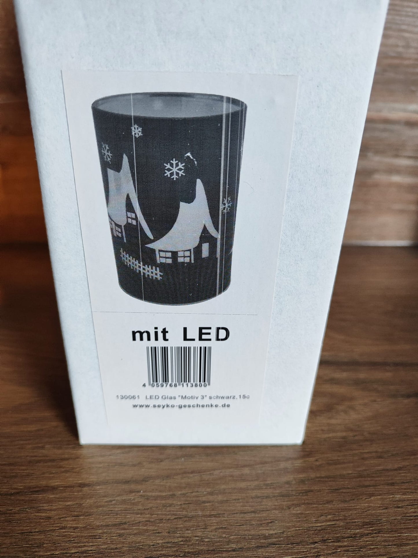 Winter LED-2er Set/ Wintergläser/ tolles Design/ schwarz/sehr beliebter Artikel