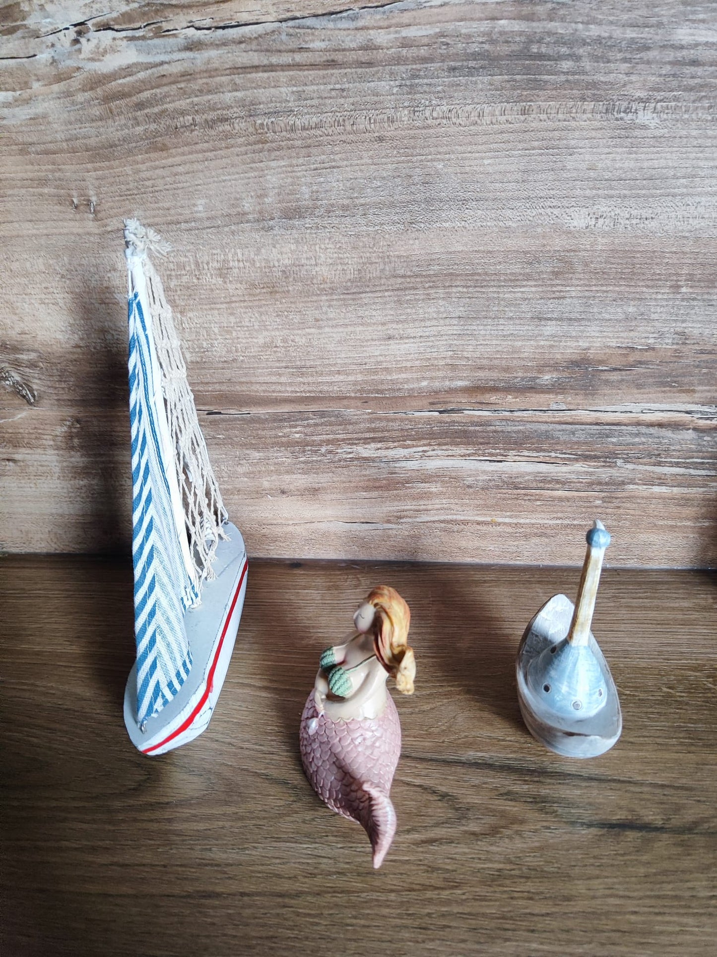 Maritim 3er Set/ Schiff/ Meerjungfrau/Keramikschiff/ auch als Geschenk