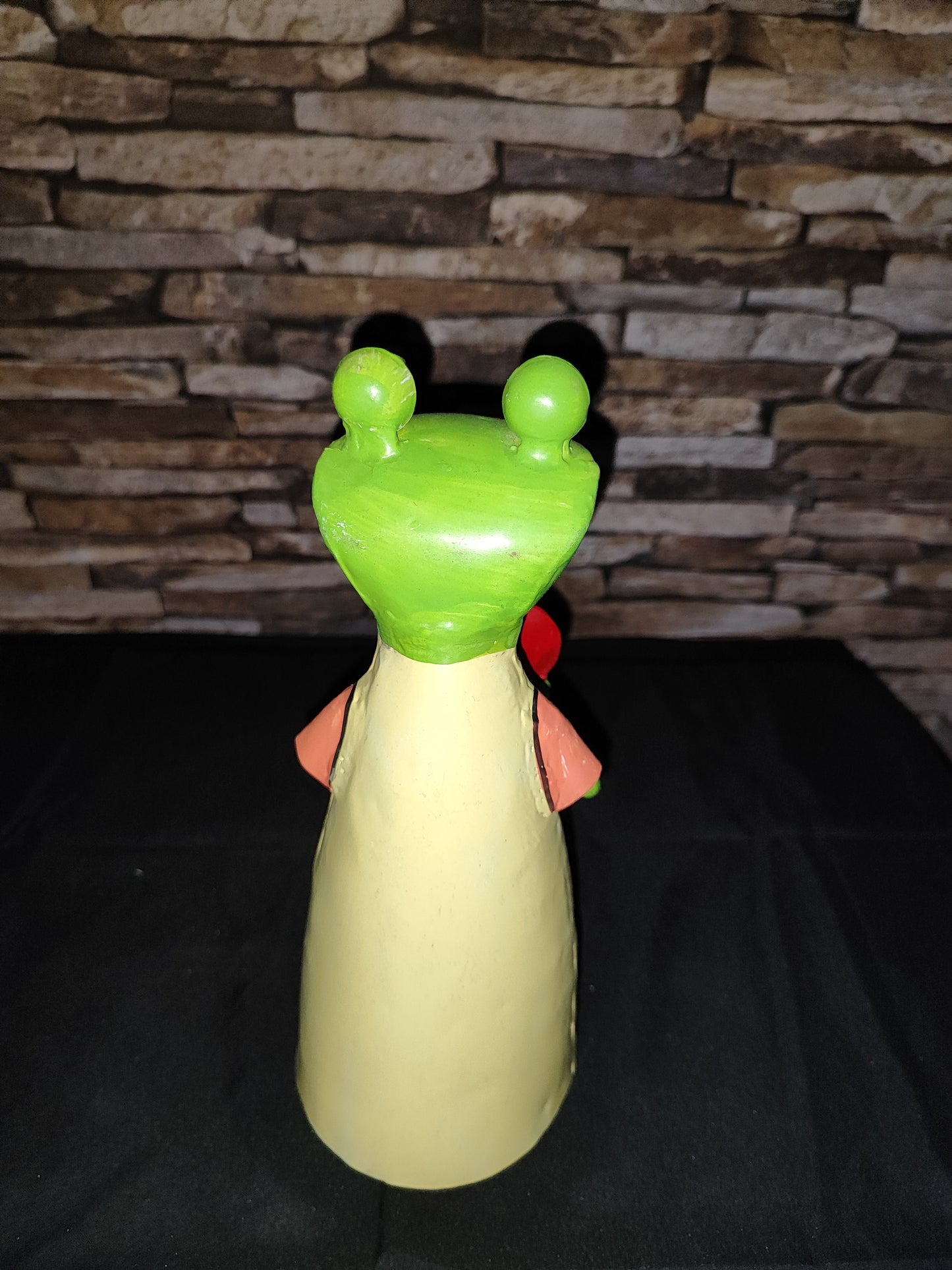 Frosch*Froschkönigin*Herz*Figur*Deko*Dekofigur*Frog*Zaunhocker*Metallfrosch 23 cm
