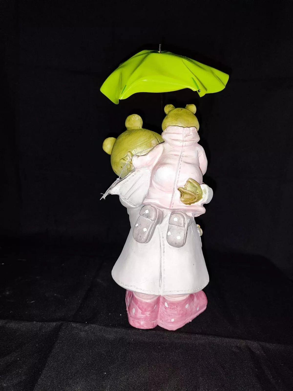 Mama Frosch Gerda mit Kind Frieda/ Regenschirm/Poly