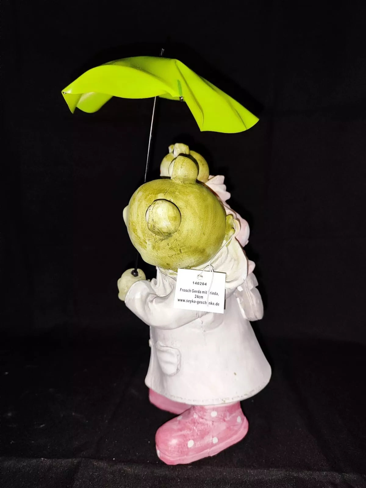 Mama Frosch Gerda mit Kind Frieda/ Regenschirm/Poly