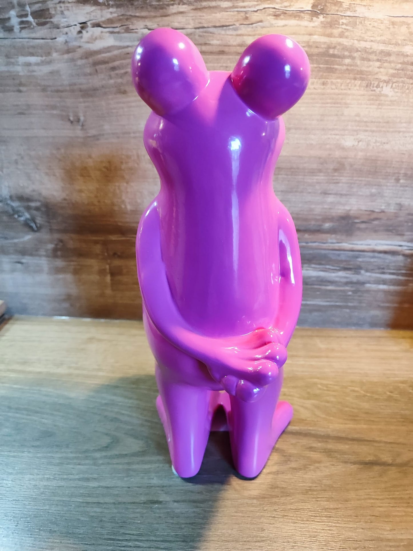 Keramik-Frosch/Pink/32,5cm / modern/ tolle Dekoration