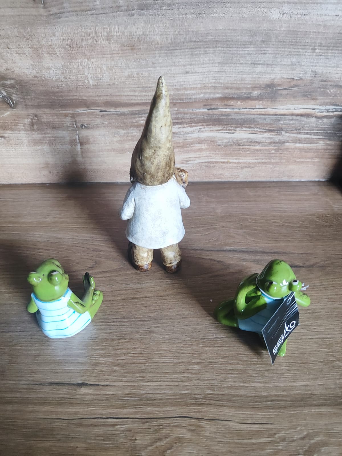 Yoga-Frösche Ilse und Bert/ 3er Set/ Zwerg mit Pilz/ perfekte Dekoration/
