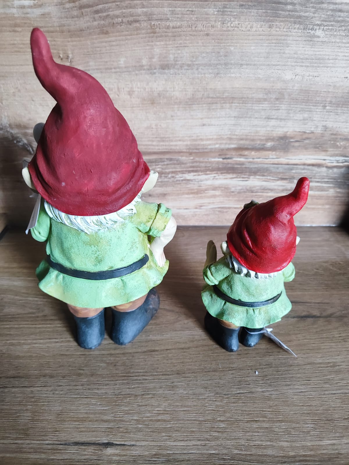Gartenzwerg Erwin und Rudi mit Huhn/ 2er Set/ Poly/ Garten/Geschenkidee/ 30/20,5