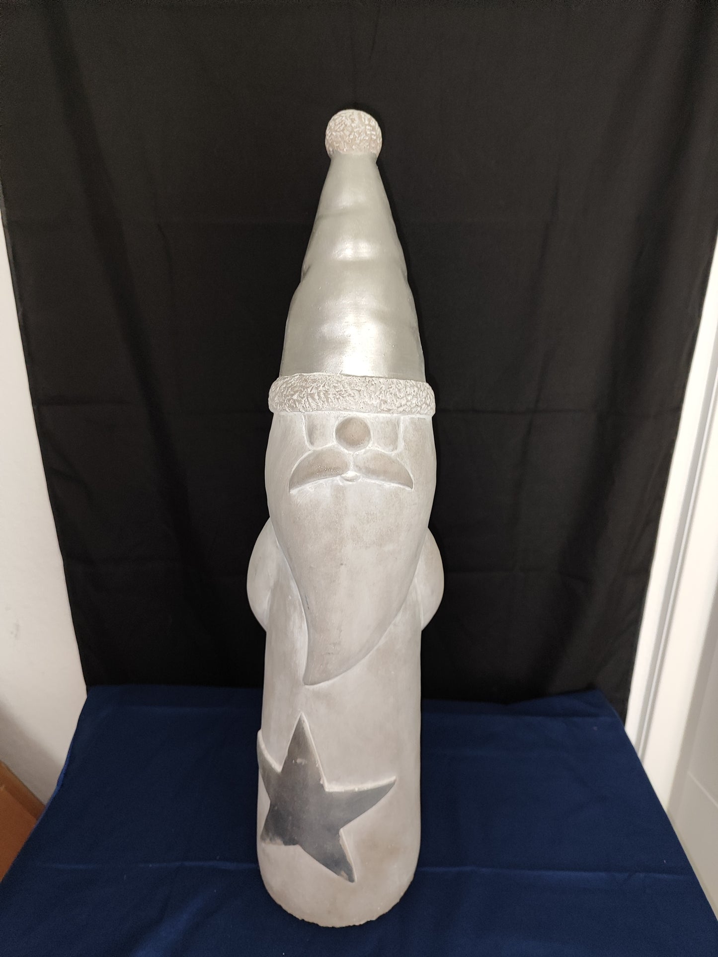 Beton-Weihnachtswichtel/ Dekorativ/ Grau/ groß ca. 55 cm