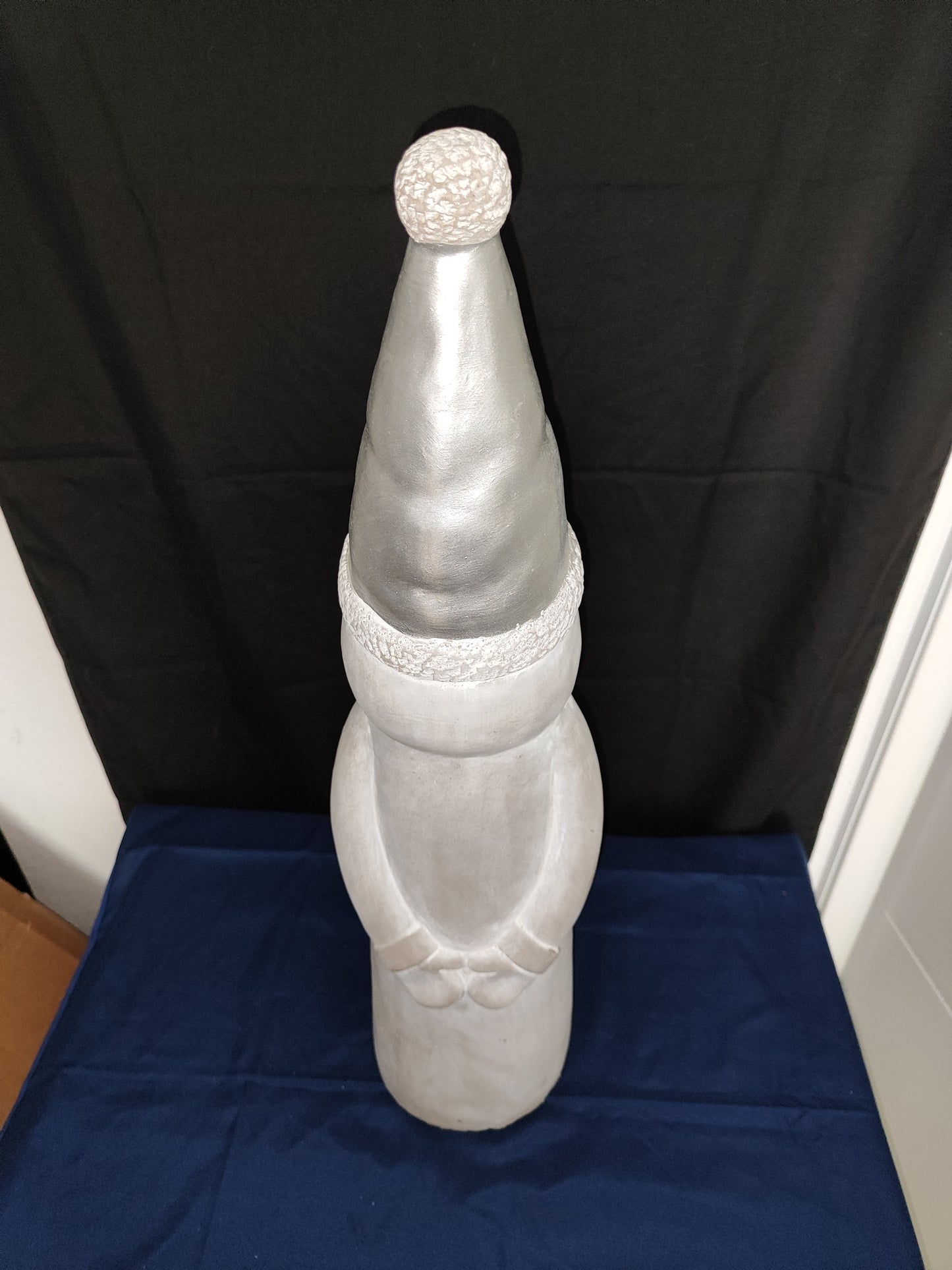 Beton-Weihnachtswichtel/ Dekorativ/ Grau/ groß ca. 55 cm
